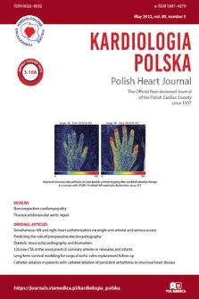Kardiologia Polska = Polish Heart Journal : the official peer-reviewed journal of the Polish Cardiac Society. Vol. 80, 2022, no. 7/8
