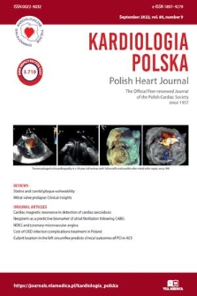 Kardiologia Polska = Polish Heart Journal : the official peer-reviewed journal of the Polish Cardiac Society. Vol. 80, 2022, no. 9