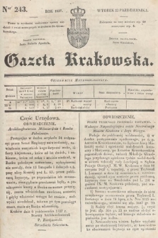 Gazeta Krakowska. 1837, nr 243