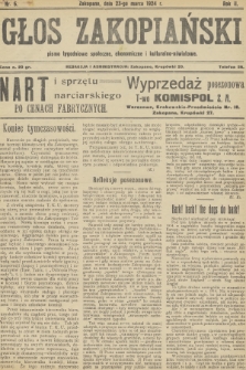 Głos Zakopiański : pismo tygodniowe społeczne, ekonomiczne i kulturalno-oświatowe. R.2, 1924, nr 3-4