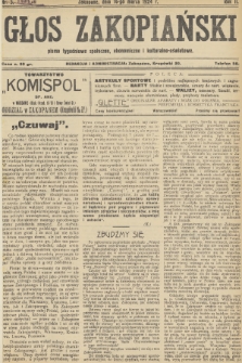 Głos Zakopiański : pismo tygodniowe społeczne, ekonomiczne i kulturalno-oświatowe. R.2, 1924, nr 5