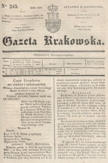 Gazeta Krakowska. 1837, nr 245