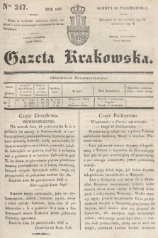 Gazeta Krakowska. 1837, nr 247