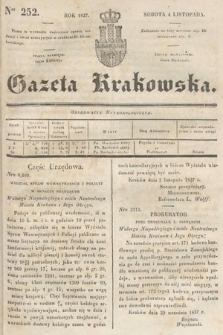 Gazeta Krakowska. 1837, nr 252