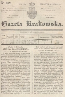Gazeta Krakowska. 1837, nr 262