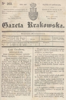 Gazeta Krakowska. 1837, nr 263