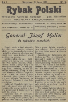 Rybak Polski. R.1, 1920, nr 6