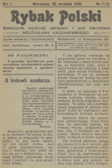 Rybak Polski. R.1, 1920, nr 7-8