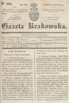 Gazeta Krakowska. 1837, nr 266