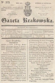 Gazeta Krakowska. 1837, nr 272