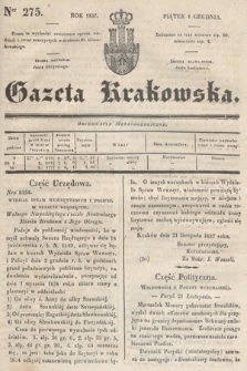 Gazeta Krakowska. 1837, nr 275