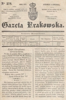 Gazeta Krakowska. 1837, nr 278