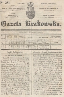 Gazeta Krakowska. 1837, nr 281