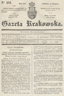 Gazeta Krakowska. 1837, nr 283