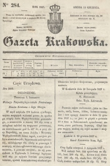 Gazeta Krakowska. 1837, nr 284