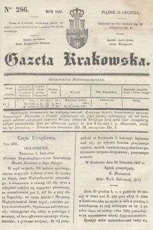 Gazeta Krakowska. 1837, nr 286