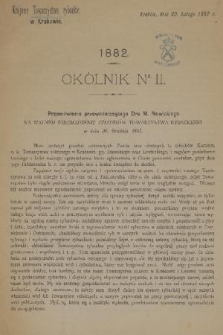 Okólnik. 1882, Nr II