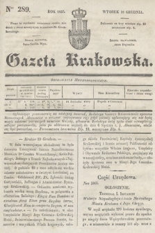 Gazeta Krakowska. 1837, nr 289