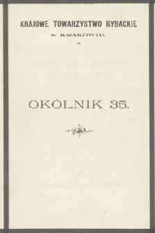 Okólnik. 1898, [Nr] 35