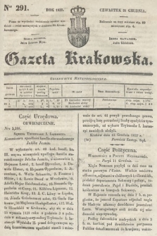 Gazeta Krakowska. 1837, nr 291