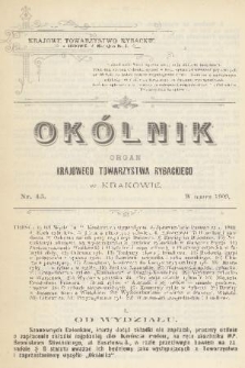 Okólnik : organ Krajowego Towarzystwa Rybackiego w Krakowie. 1900, [Nr] 45