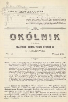 Okólnik : organ Krajowego Towarzystwa Rybackiego w Krakowie. 1900, [Nr] 48