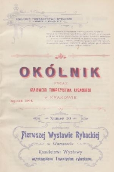 Okólnik : organ Krajowego Towarzystwa Rybackiego w Krakowie. 1901, [Nr] 50