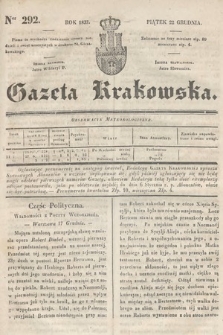 Gazeta Krakowska. 1837, nr 292
