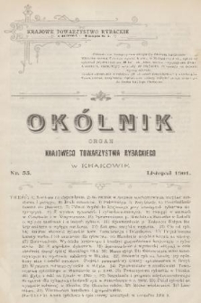 Okólnik : organ Krajowego Towarzystwa Rybackiego w Krakowie. 1901, [Nr] 55