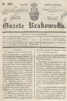 Gazeta Krakowska. 1837, nr 293