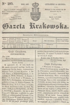 Gazeta Krakowska. 1837, nr 295