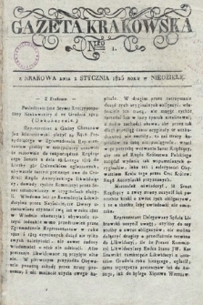 Gazeta Krakowska. 1825, nr 1