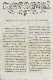 Gazeta Krakowska. 1825, nr 7