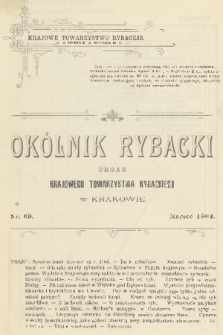 Okólnik Rybacki : organ Krajowego Towarzystwa Rybackiego w Krakowie. 1904, nr 69