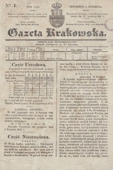 Gazeta Krakowska. 1834, nr 1