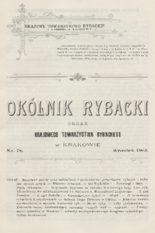 Okólnik Rybacki : organ Krajowego Towarzystwa Rybackiego w Krakowie. 1905, nr 78