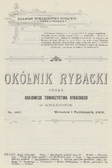 Okólnik Rybacki : organ Krajowego Towarzystwa Rybackiego w Krakowie. 1909, nr 107