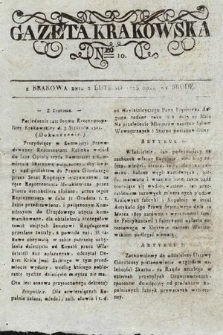 Gazeta Krakowska. 1825, nr 10