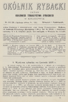 Okólnik Rybacki : organ Krajowego Towarzystwa Rybackiego w Krakowie. 1912, nr 9 i 10