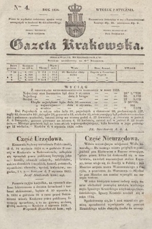 Gazeta Krakowska. 1834, nr 4