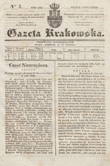 Gazeta Krakowska. 1834, nr 7