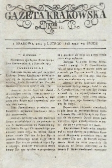 Gazeta Krakowska. 1825, nr 12