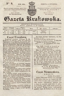 Gazeta Krakowska. 1834, nr 8