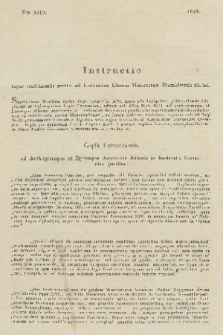 Currenda : venerabili clero dioecesano salutem in Domino!. 1842, Indsructio super matrimoniis mixtis ad Universum Clerum Dioeceseos Premisliensis rit. lat