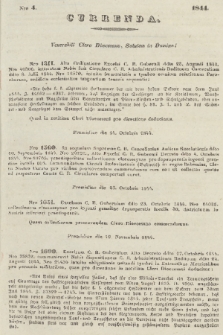 Currenda : venerabili clero dioecesano salutem in Domino!. 1844, Nro 4