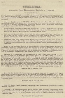 Currenda : venerabili clero dioecesano salutem in Domino!. 1845, Nro 1