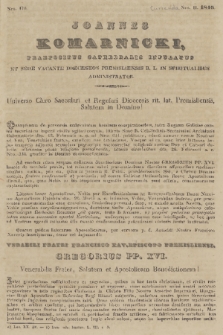 Currenda : venerabili clero dioecesano salutem in Domino!. 1846, Nro 2