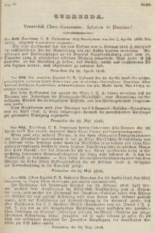 Currenda : venerabili clero dioecesano salutem in Domino!. 1846, Nro 4
