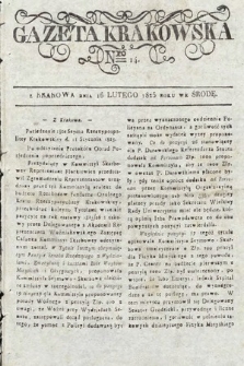 Gazeta Krakowska. 1825, nr 14