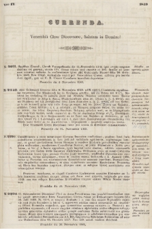 Currenda : venerabili clero dioecesano salutem in Domino!. 1849, Nro 4